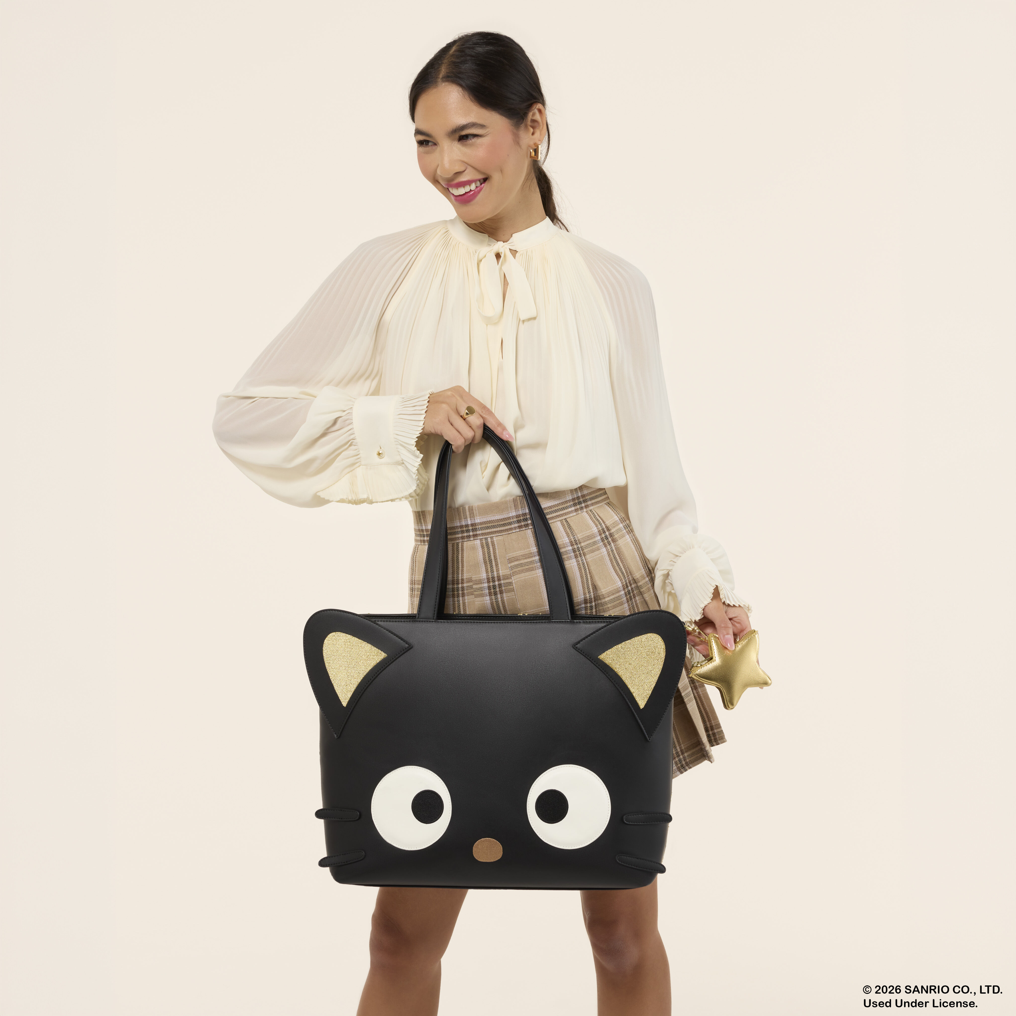 Sanrio Chococat Stars Tote Crossbody Bag with Coin Bag | Loungefly